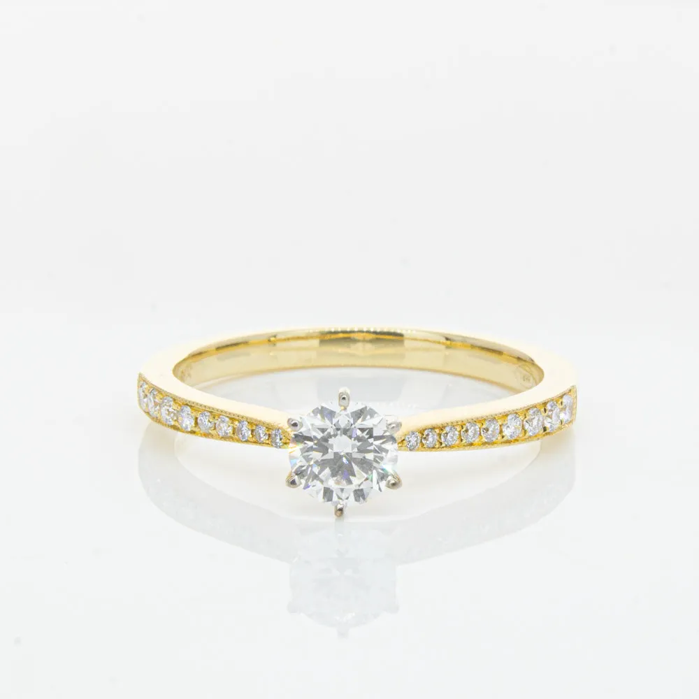 18ct Yellow Gold .41ct Diamond Zenith Ring