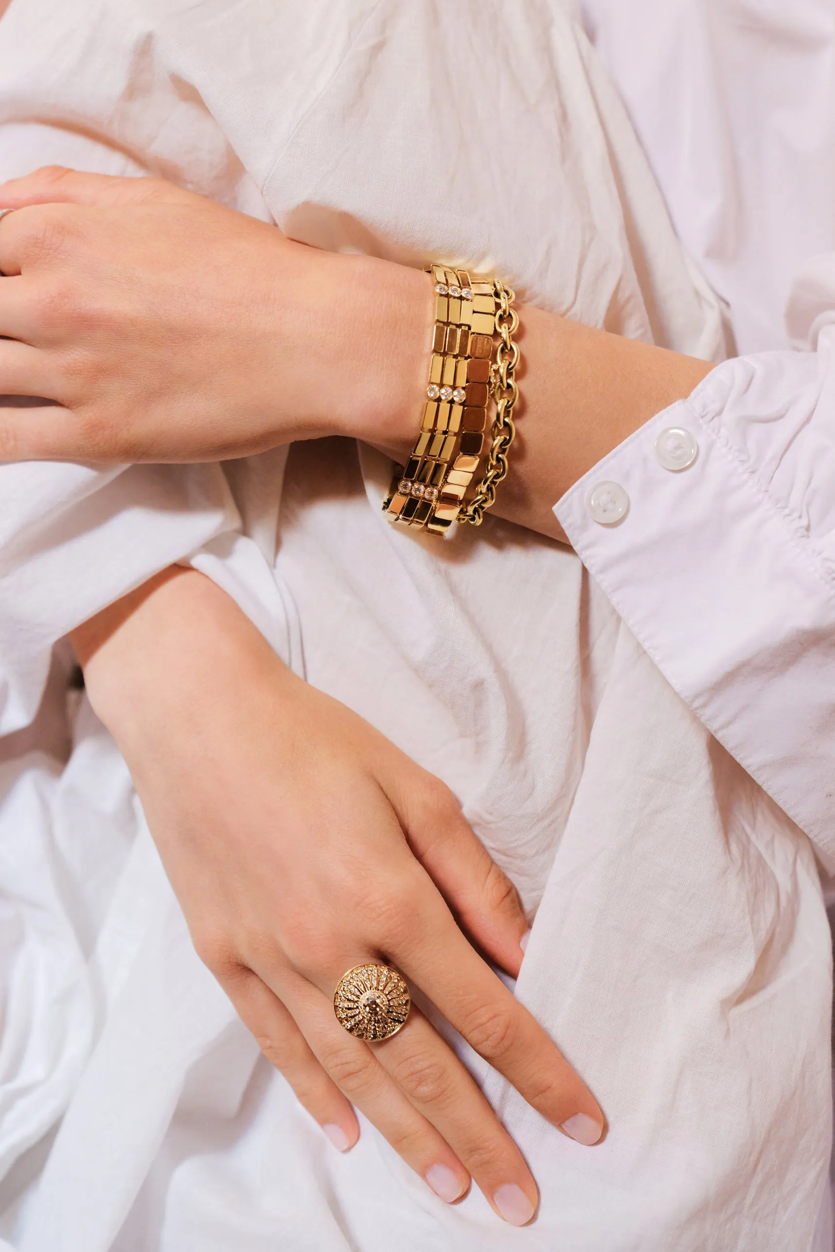 18K Yellow Gold Multistream Bracelet