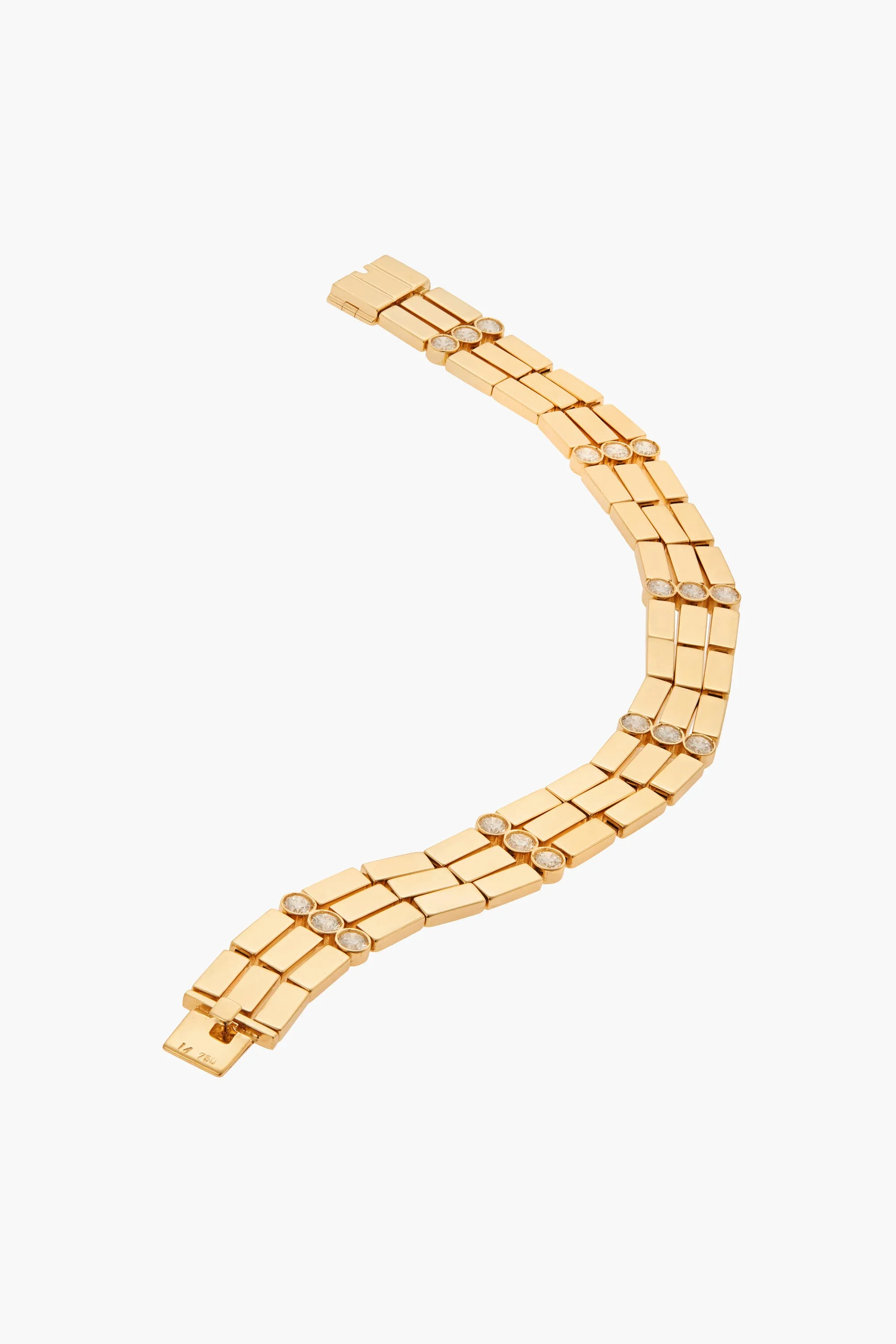18K Yellow Gold Multistream Bracelet