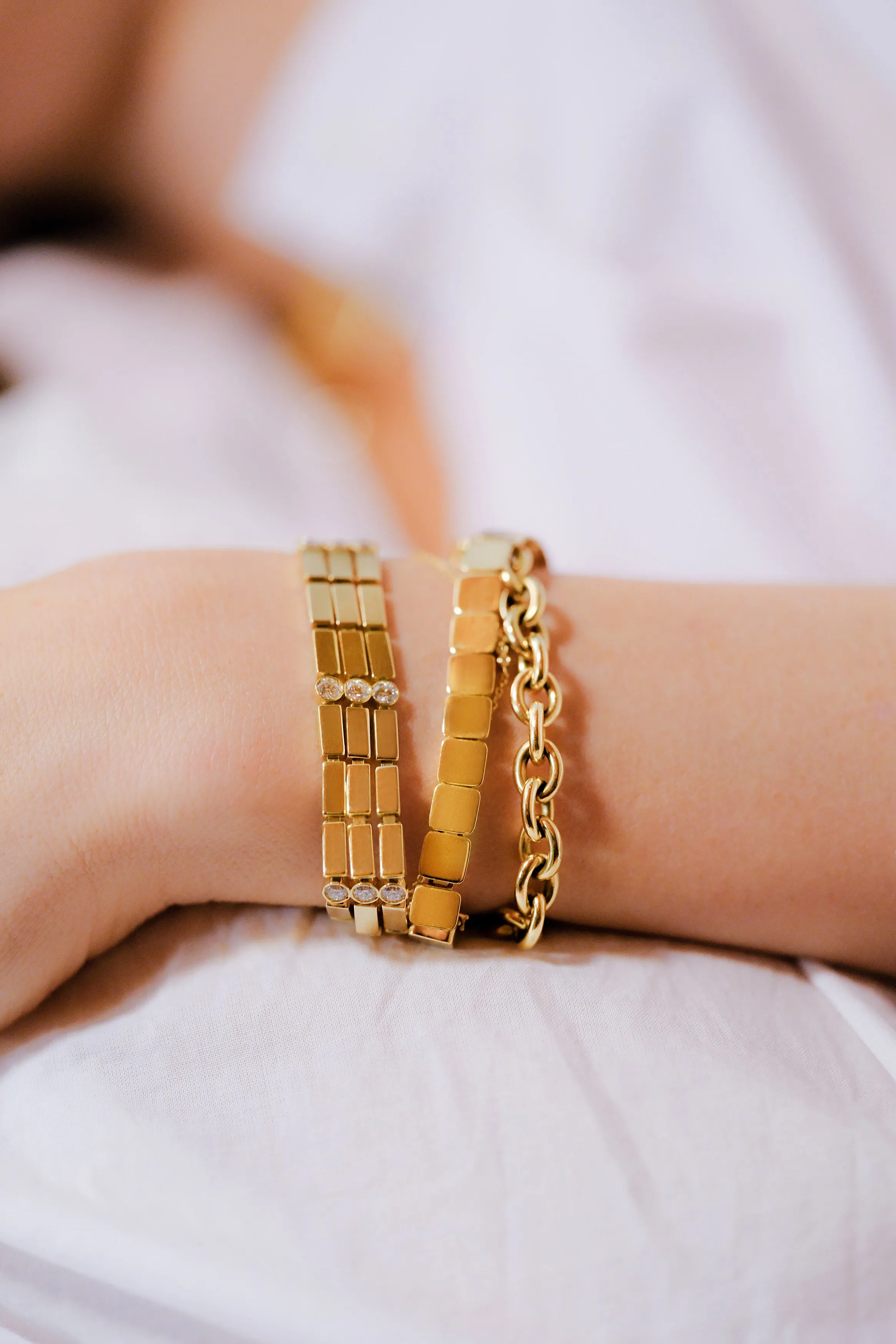18K Yellow Gold Multistream Bracelet