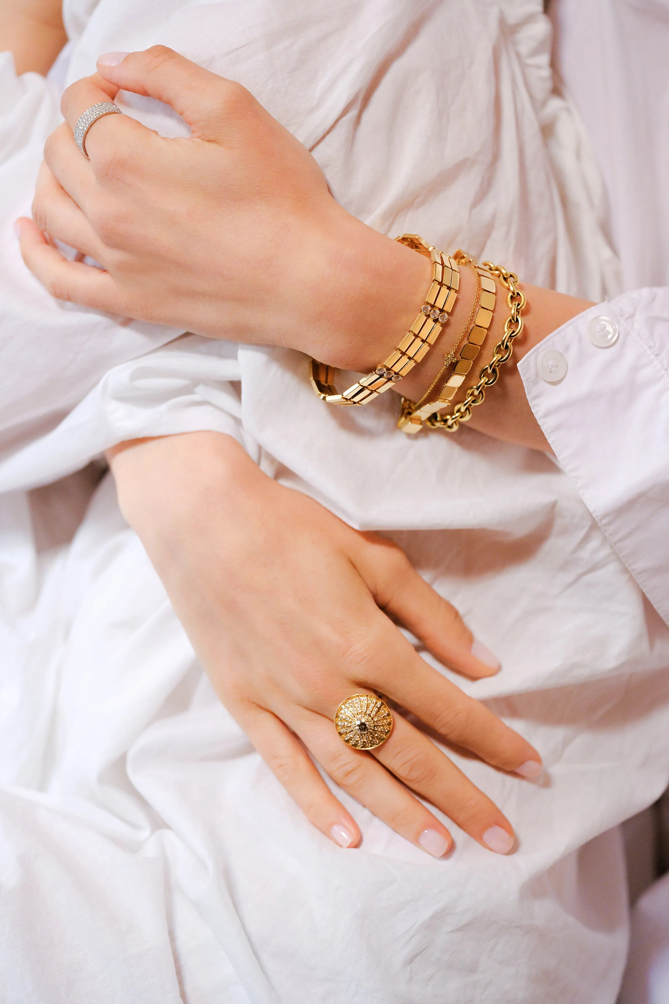 18K Yellow Gold Multistream Bracelet