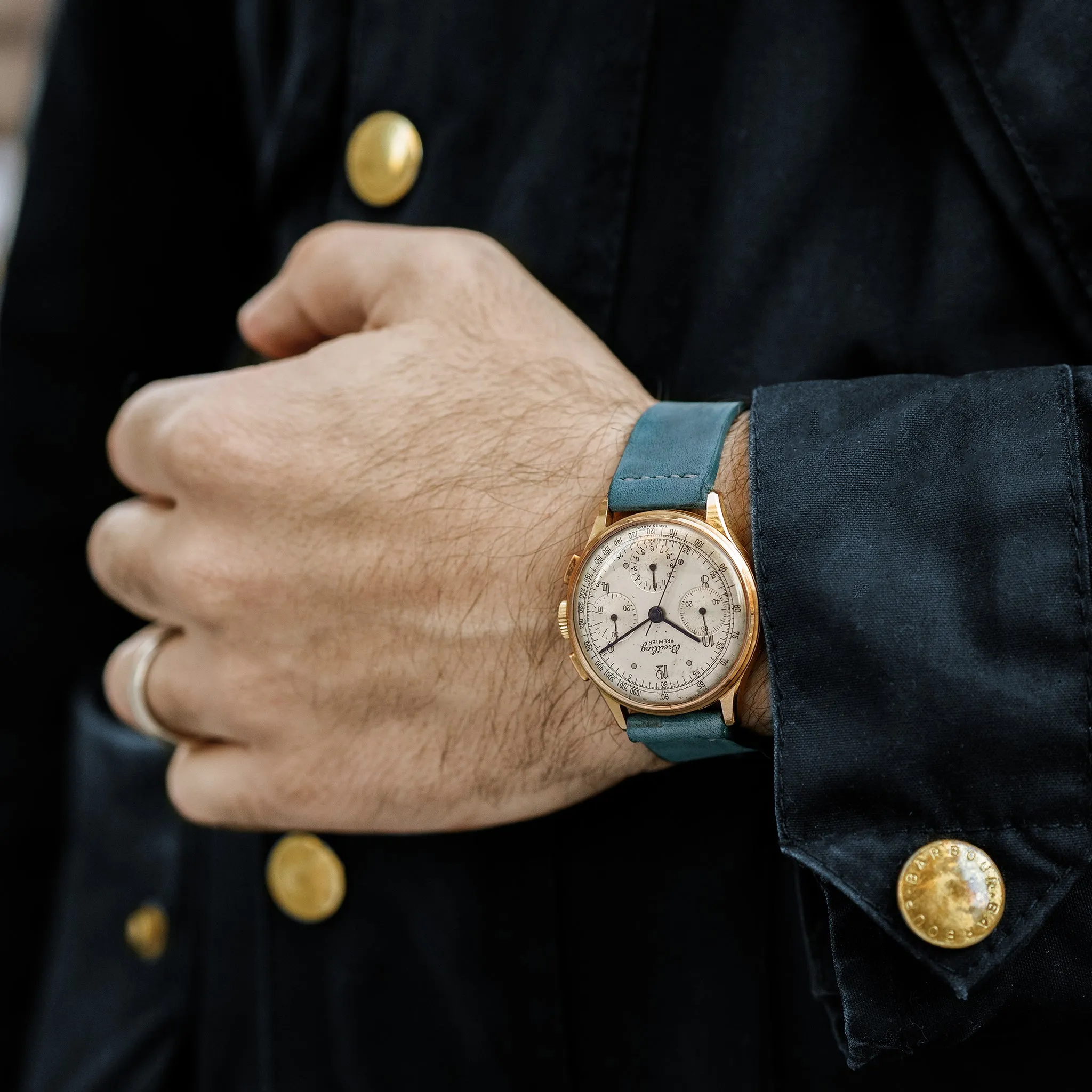 1945 Breitling Premier Ref. 787 In 18k Pink Gold