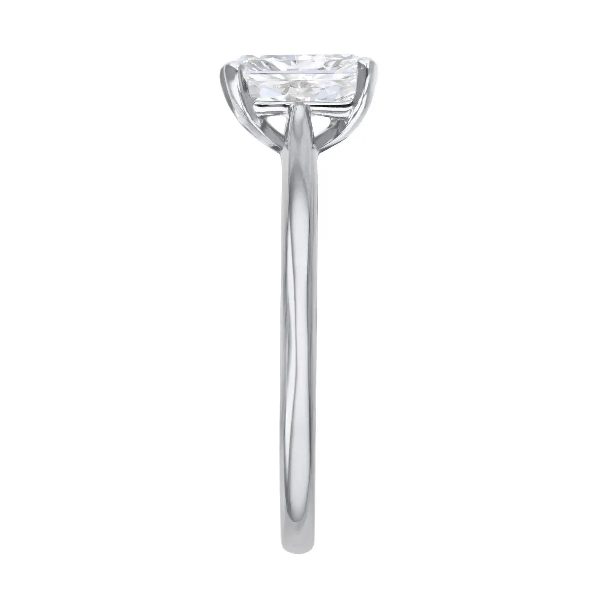 2.00ct Ophelia Radiant Cut Diamond Solitaire Engagement Ring | Platinum