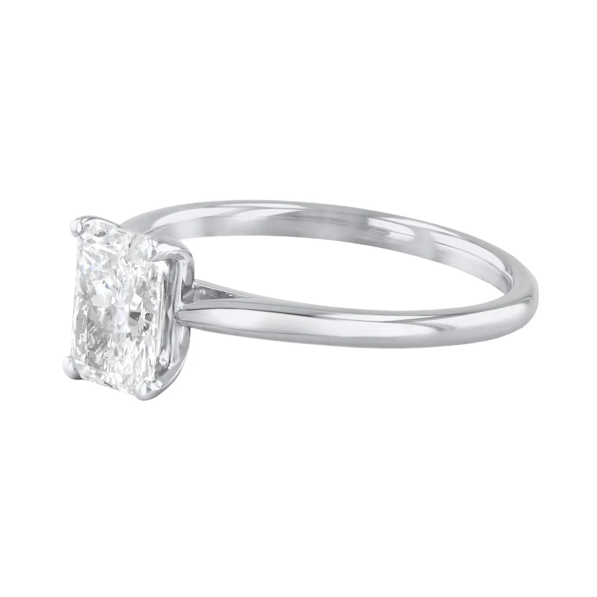 2.00ct Ophelia Radiant Cut Diamond Solitaire Engagement Ring | Platinum