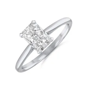 2.00ct Ophelia Radiant Cut Diamond Solitaire Engagement Ring | Platinum