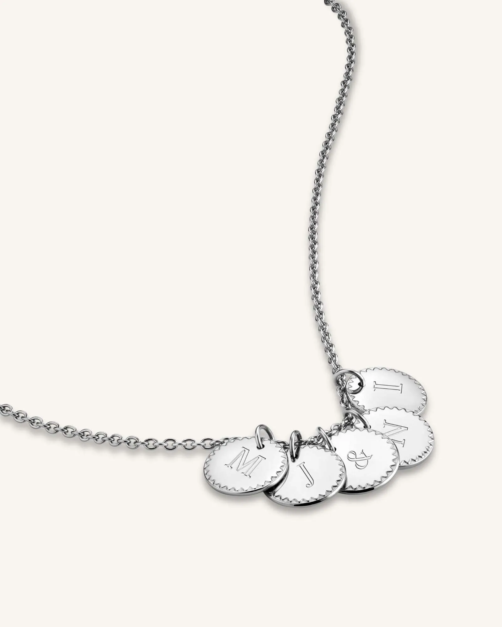 5 Coin Charm Necklace