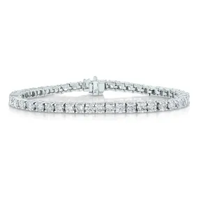 9 cttw Diamond Classic Tennis Bracelets in 14K White Gold