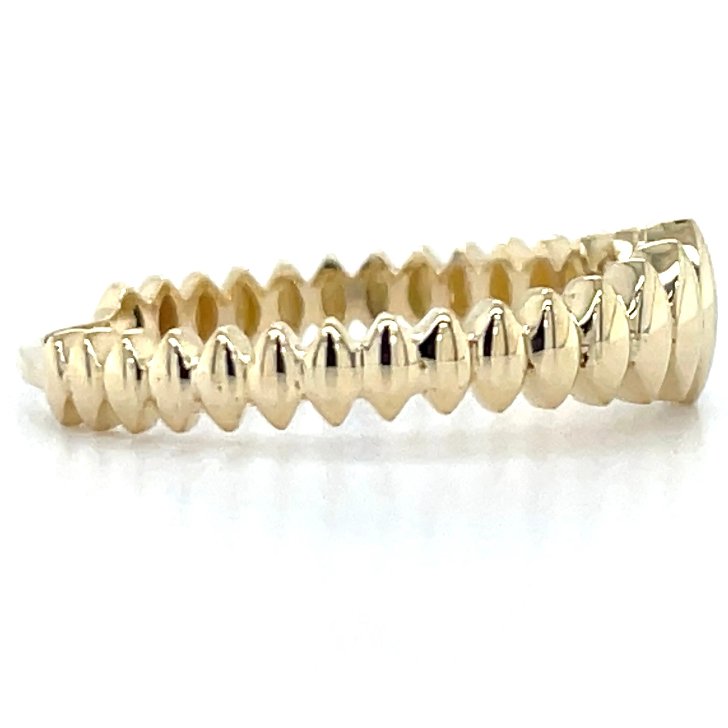 9ct Yellow Gold Tapered Spike Ring