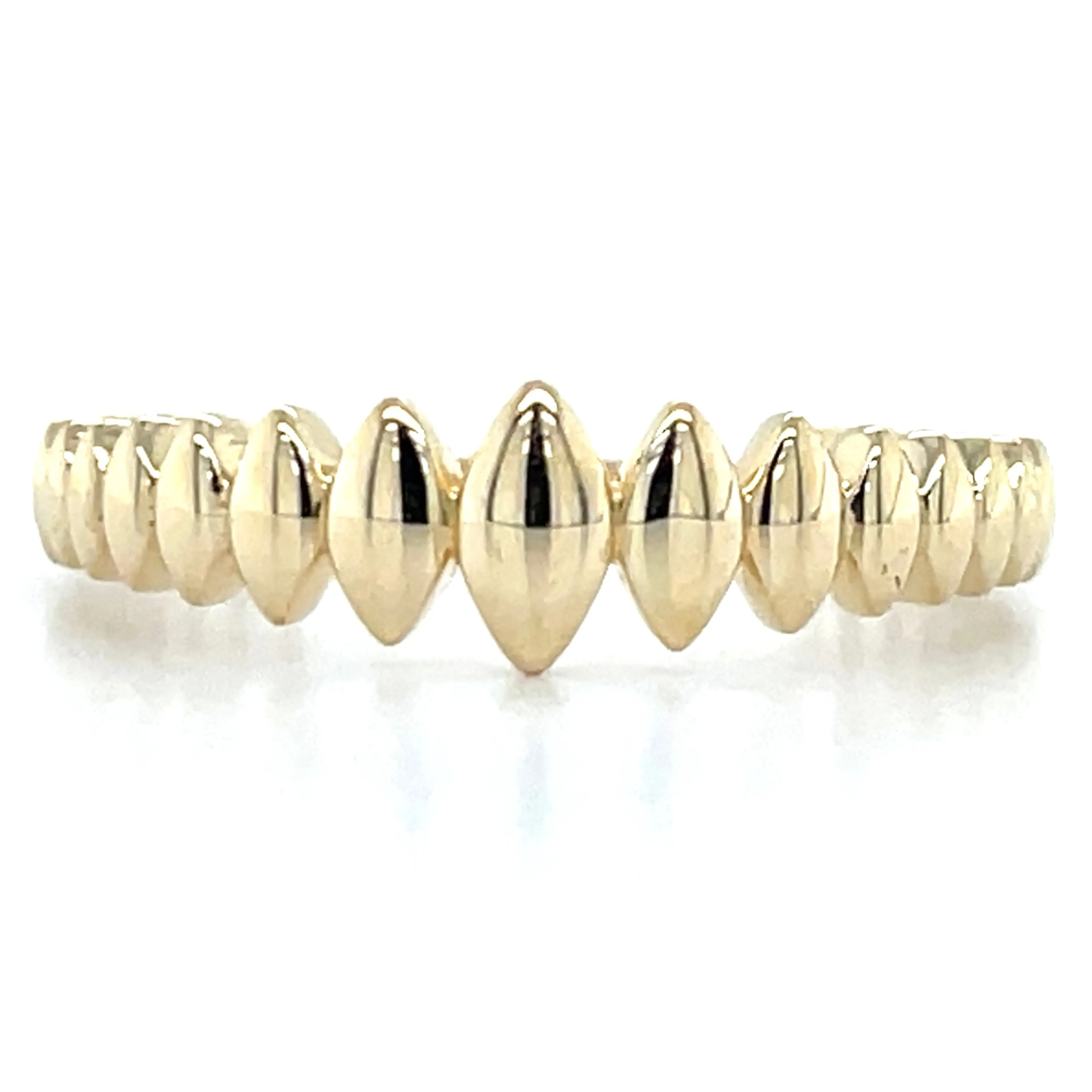 9ct Yellow Gold Tapered Spike Ring