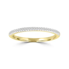 9k Yellow Gold Diamond Ring