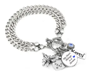 Air Force Military Branch Charm Bracelet
