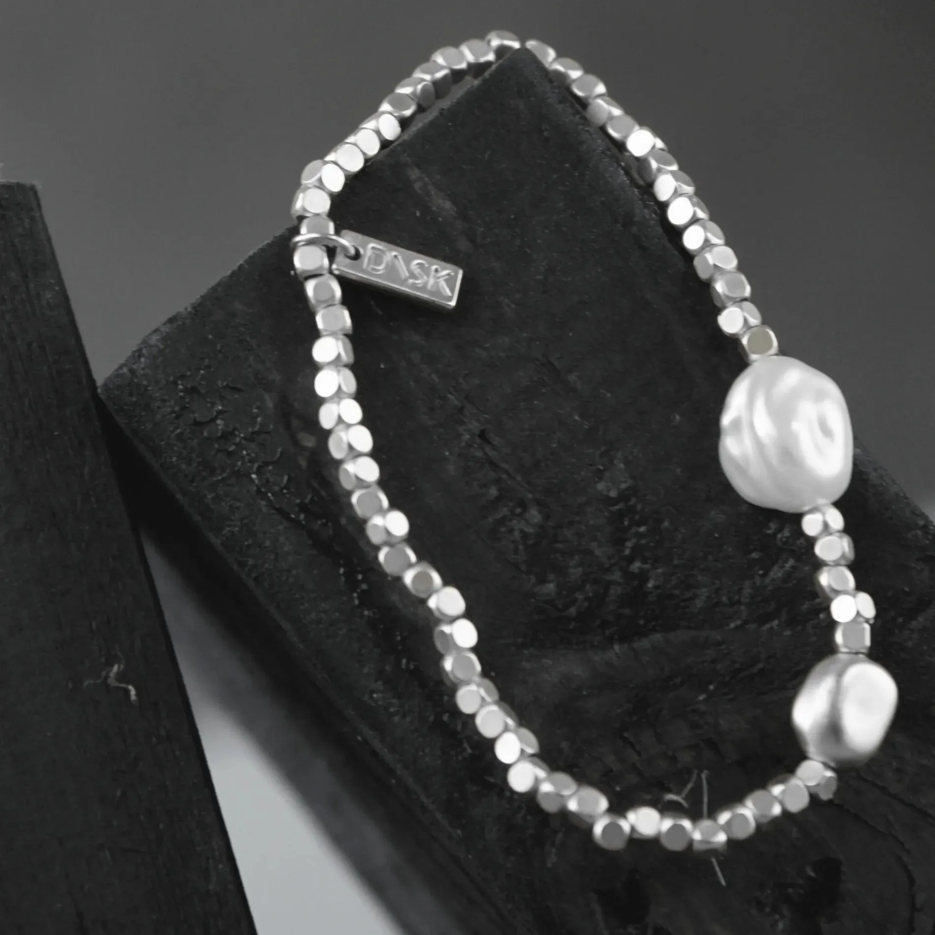 Audrey Pearl Bracelet Silver Plating