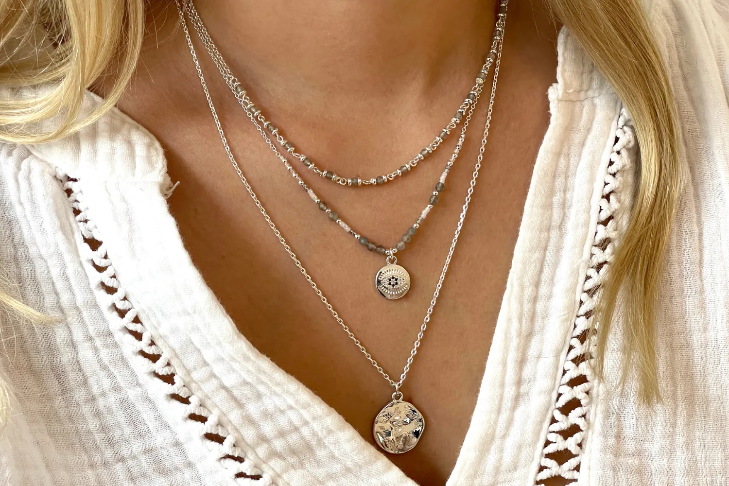 Be You Engraved Silver Pendant Necklace