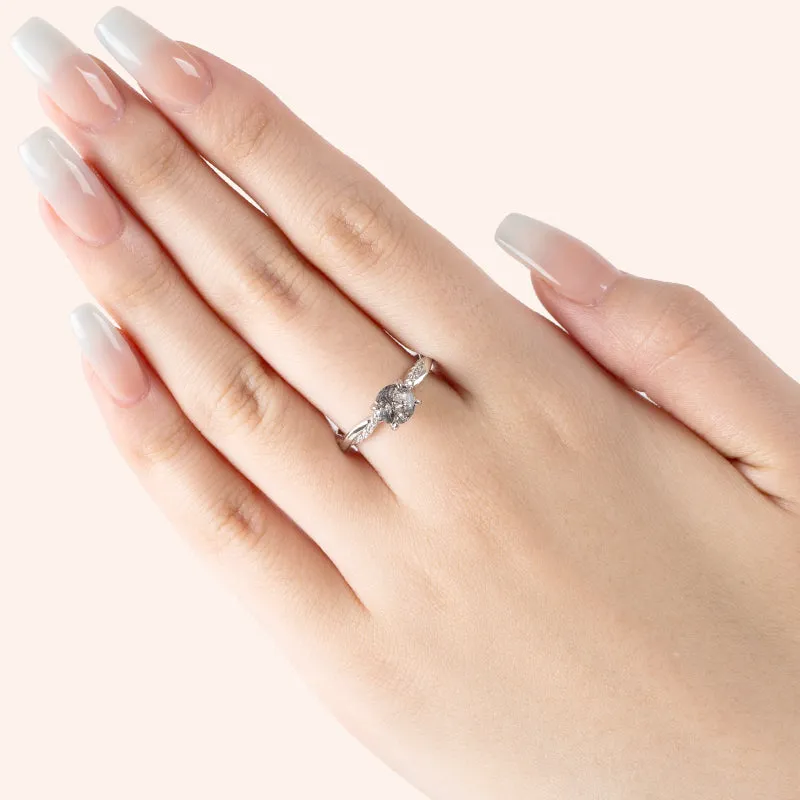 Black Rutilated Quartz Ring