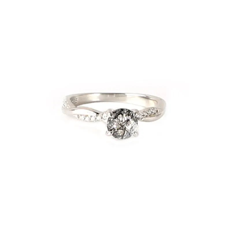 Black Rutilated Quartz Ring