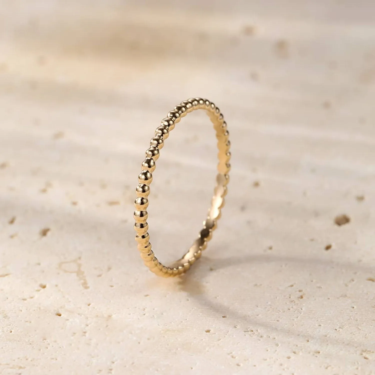 Bond Beaded Ring 14K Gold
