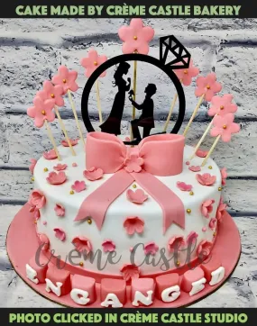 Bow and Proposal Cake