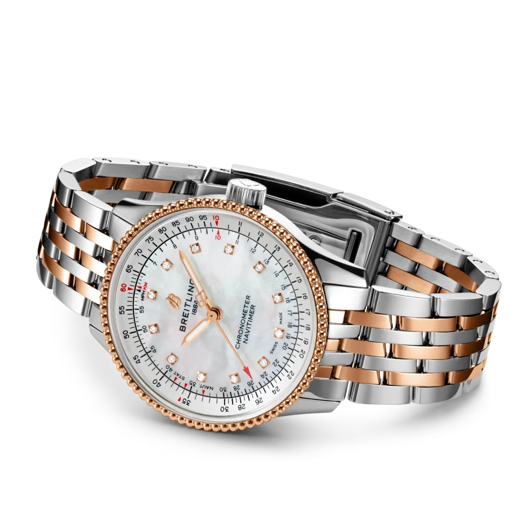 Breitling Navitimer Automatic 35 - Steel and Red Gold