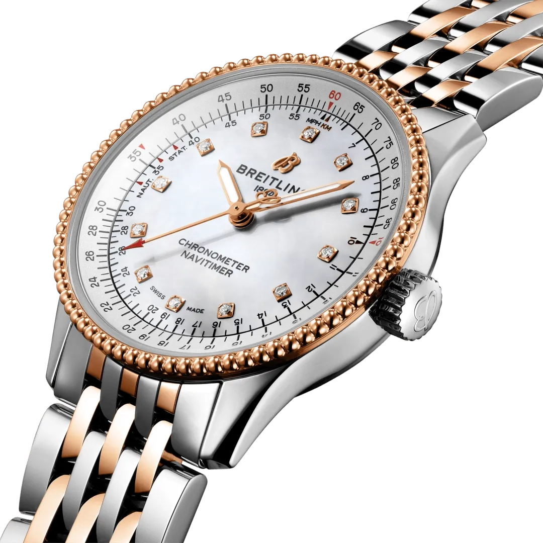 Breitling Navitimer Automatic 35 - Steel and Red Gold