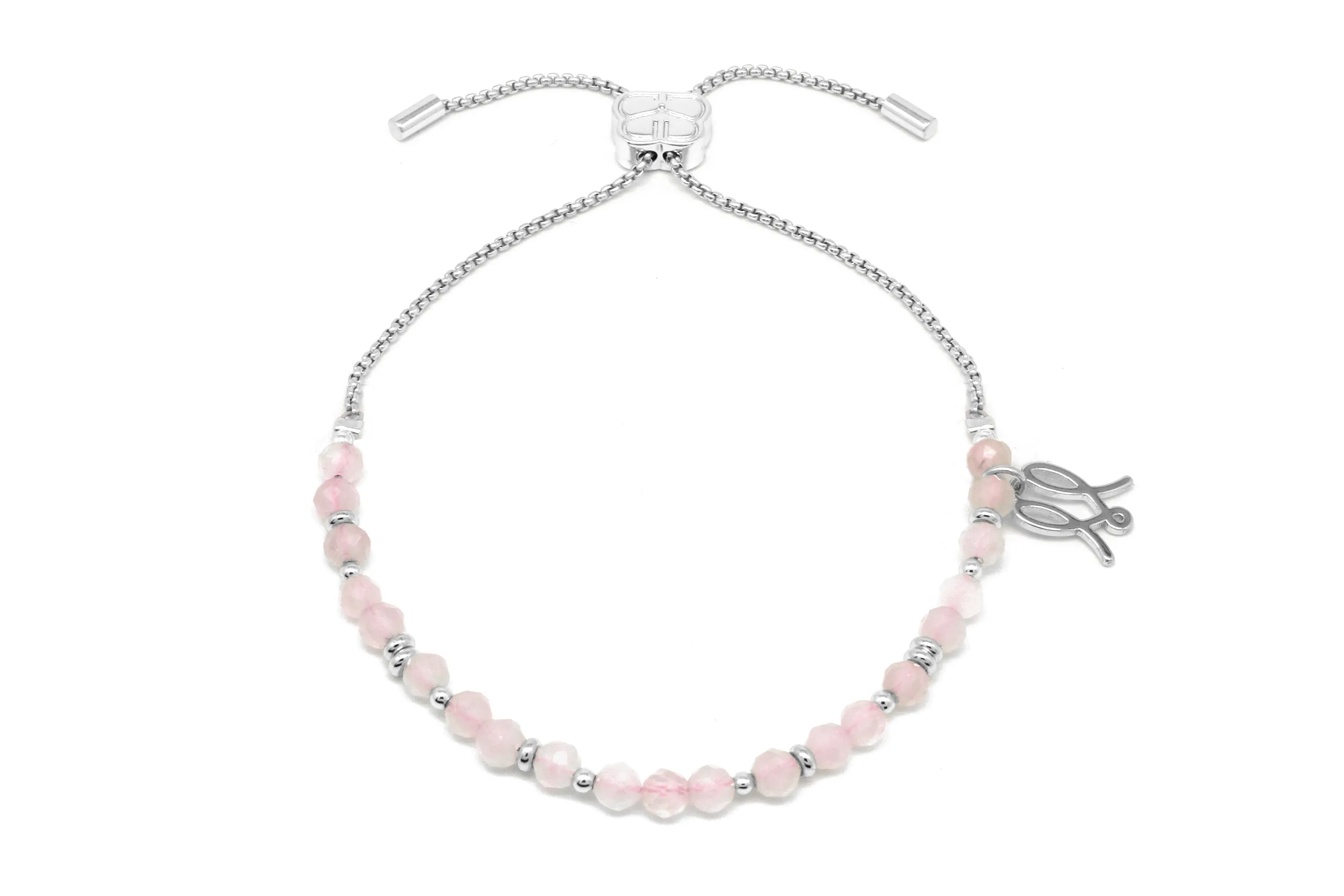 Cherished Rose Quartz Gold Bracelet