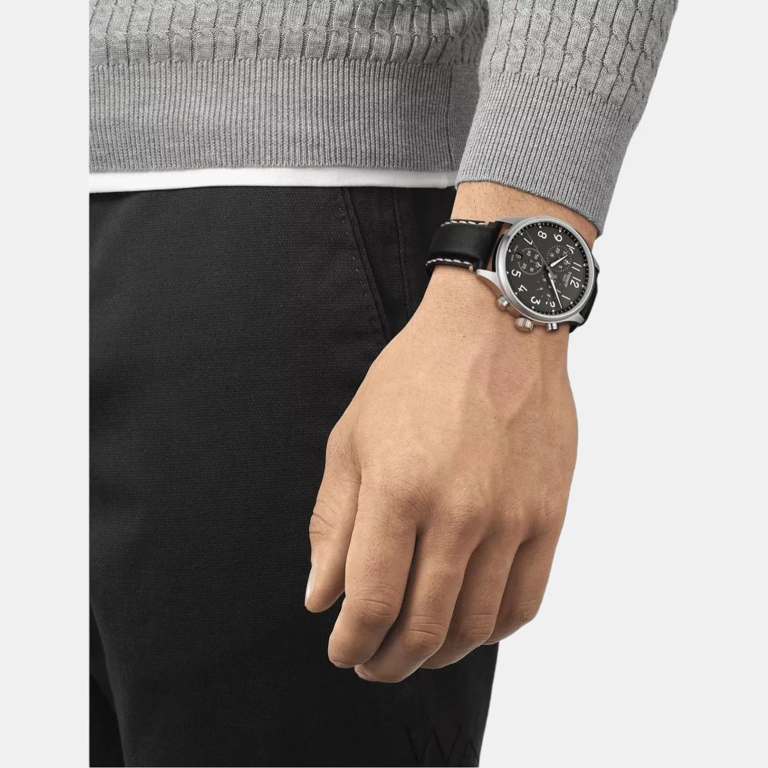 Chrono Xl Men Leather Watch T1166171606200