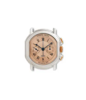Chronograph | C147 Salmon Dial | White & Rose Gold