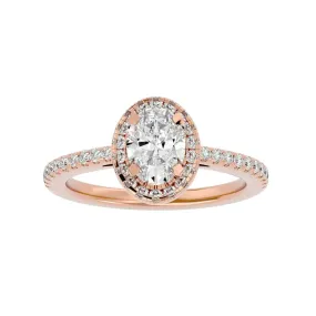 Classic Oval Halo Engagement Ring Setting