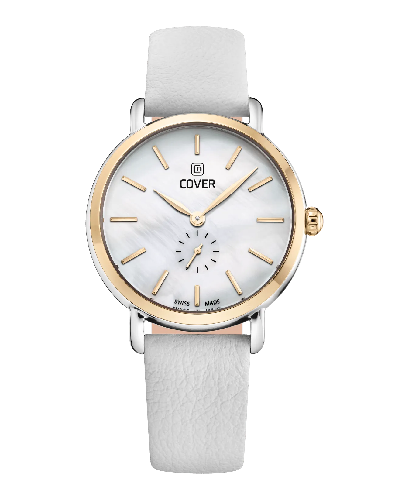 COVER Pearl Dreams White, White Leather, Bicolor Gold