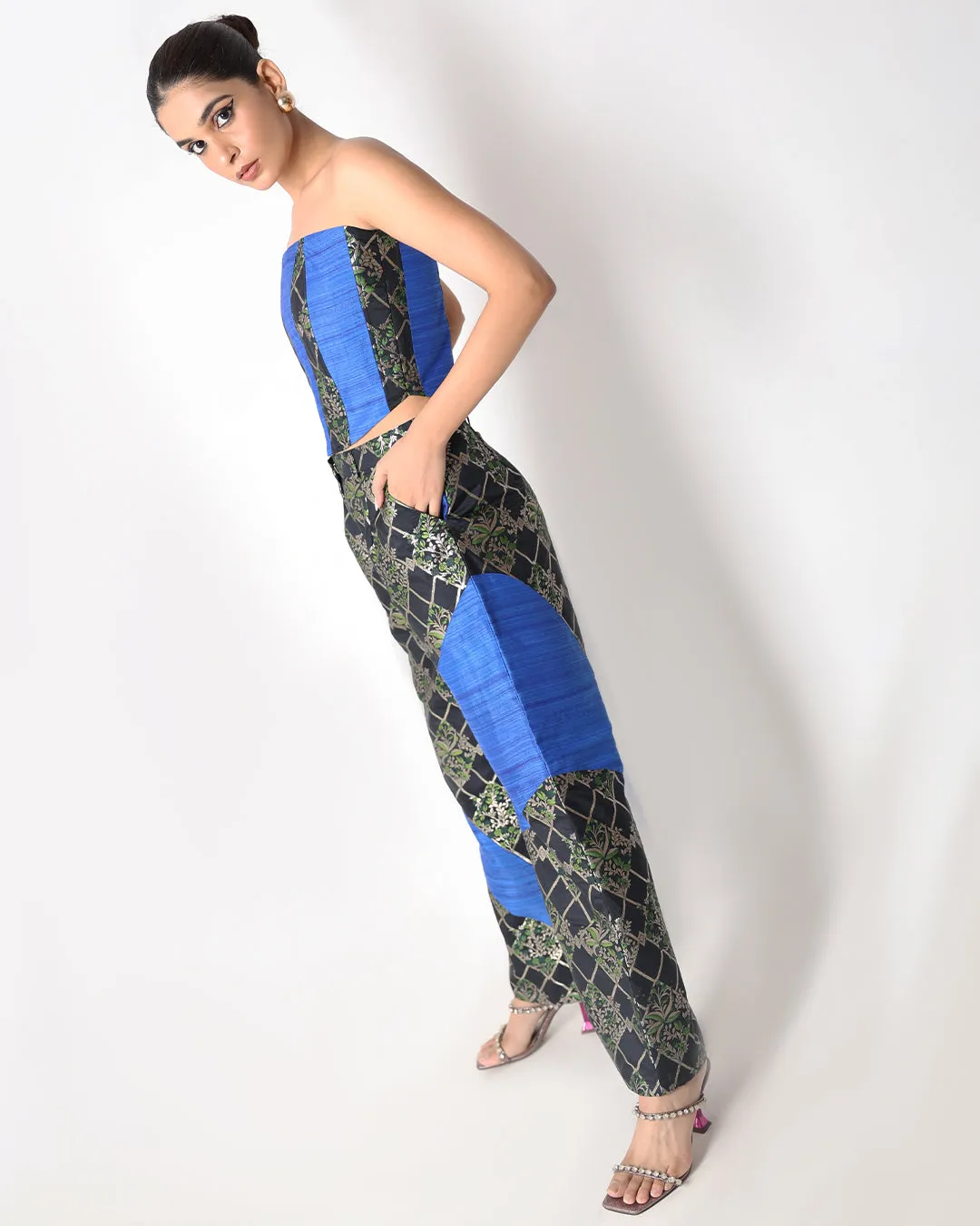 Crescent Silk Corset Set RTS