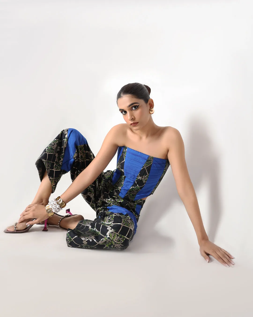 Crescent Silk Corset Set RTS