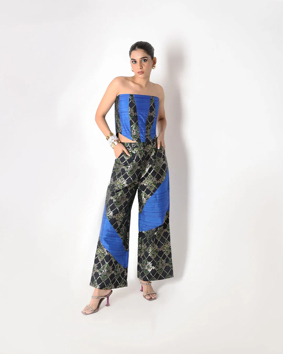 Crescent Silk Corset Set RTS