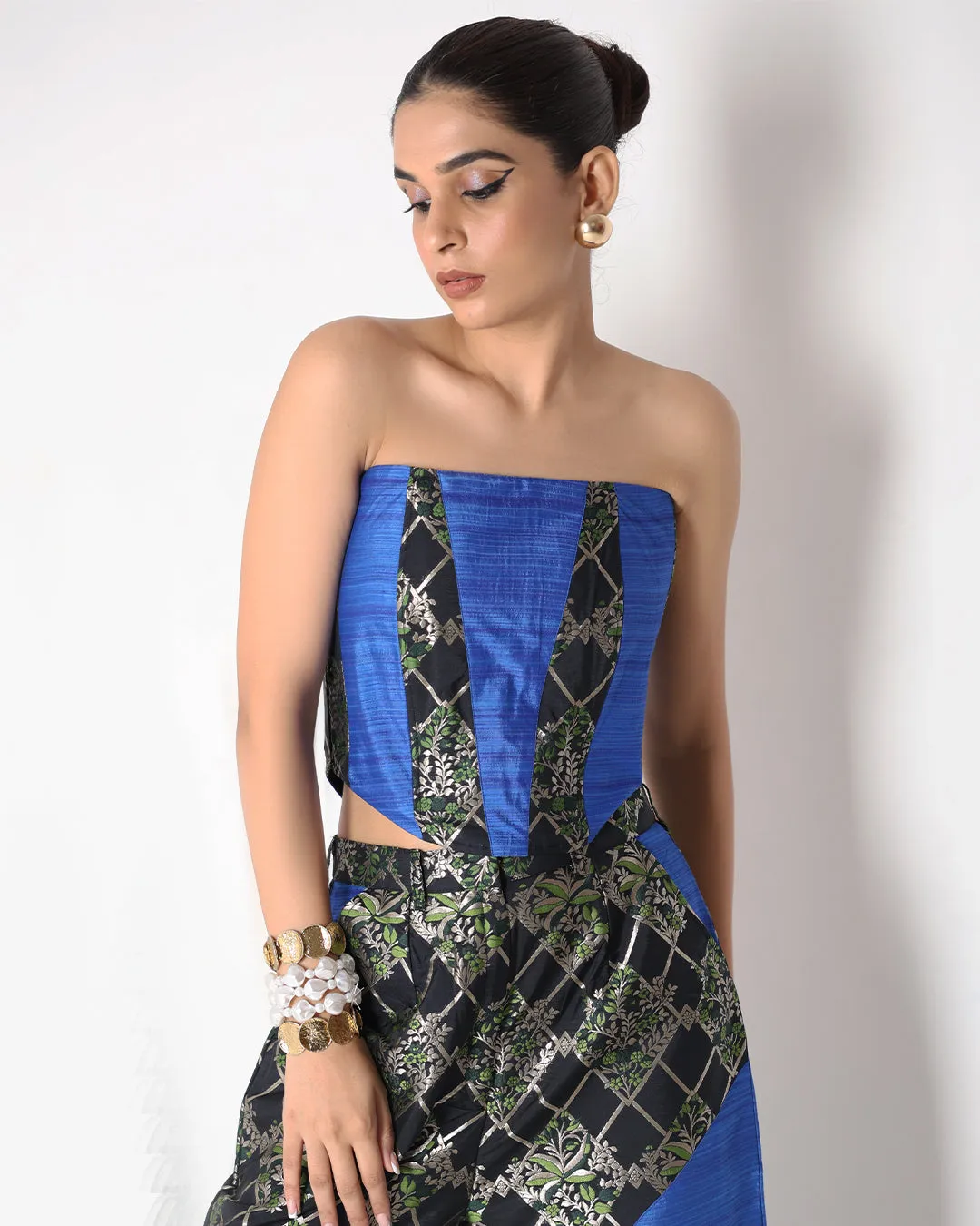 Crescent Silk Corset Set RTS