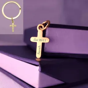 Cross Charm for Keyring