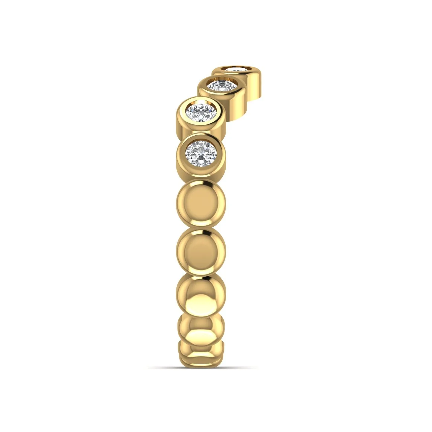 Curved Eternity Lab Diamond Ring