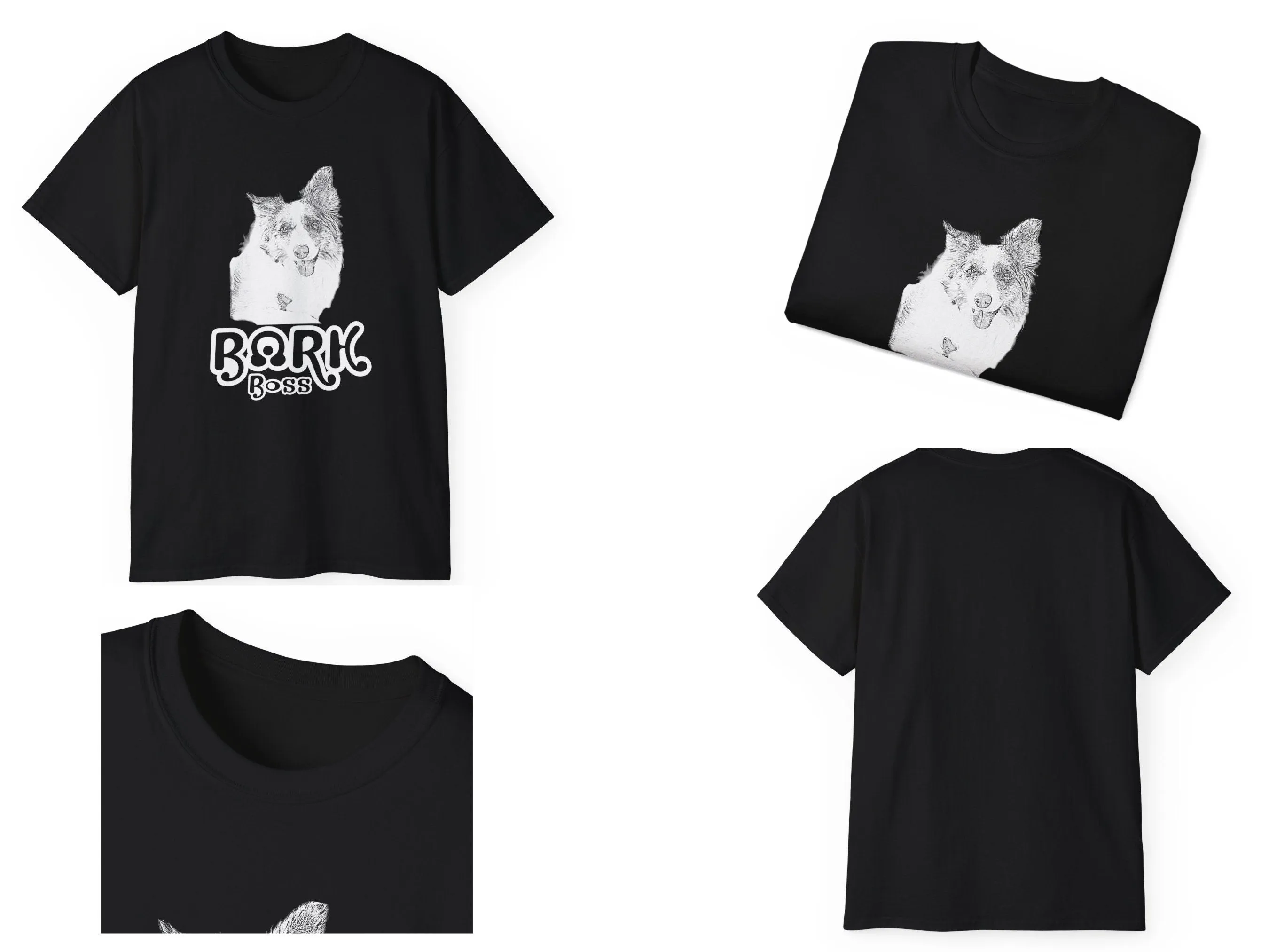 Custom Dog Shirt Gift For Dog Mom, Custom Pet Portrait T-Shirt