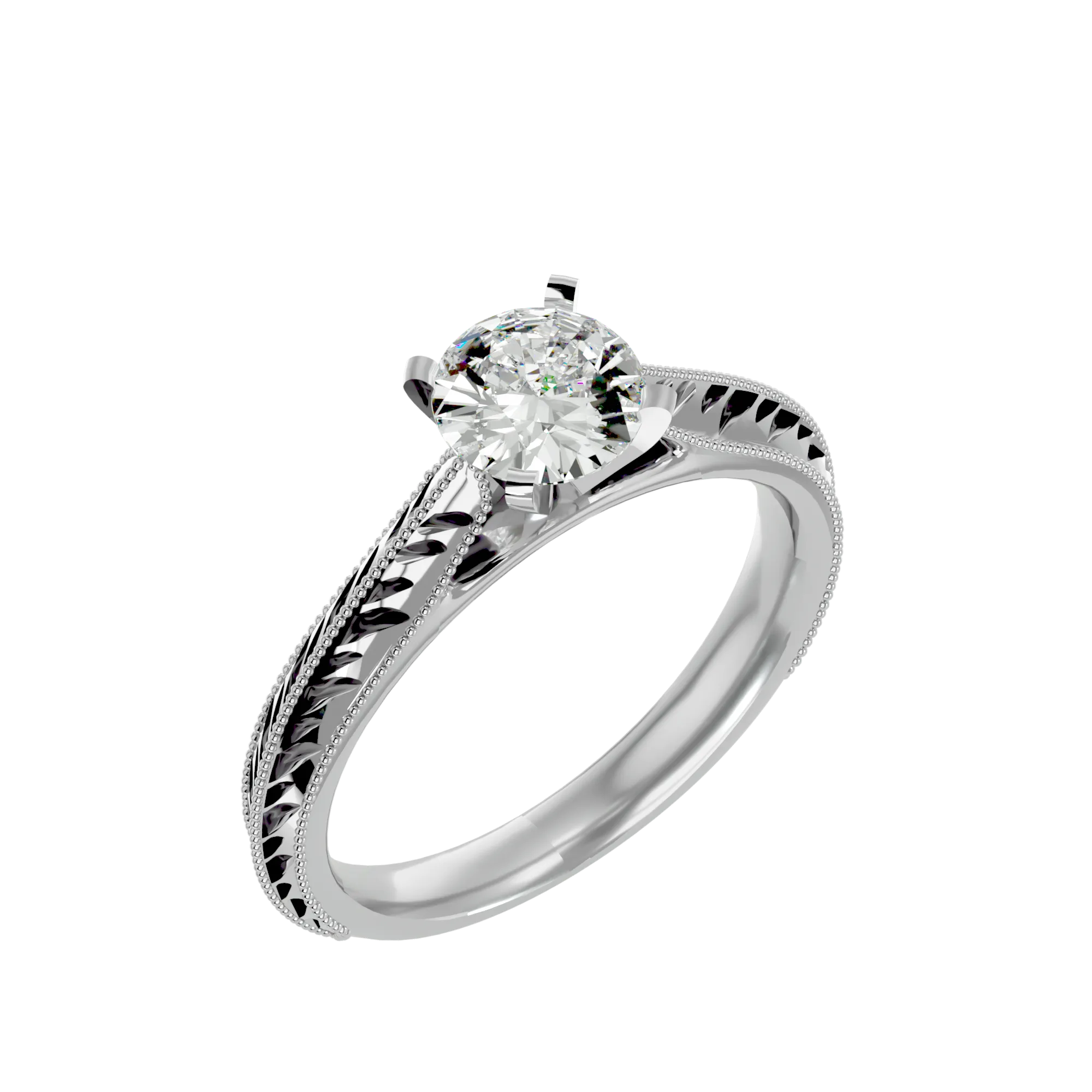 Designer Vintage Engagement Ring - 1.50 ct.