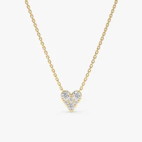 Diamond Inlay Heart Necklace, Riley