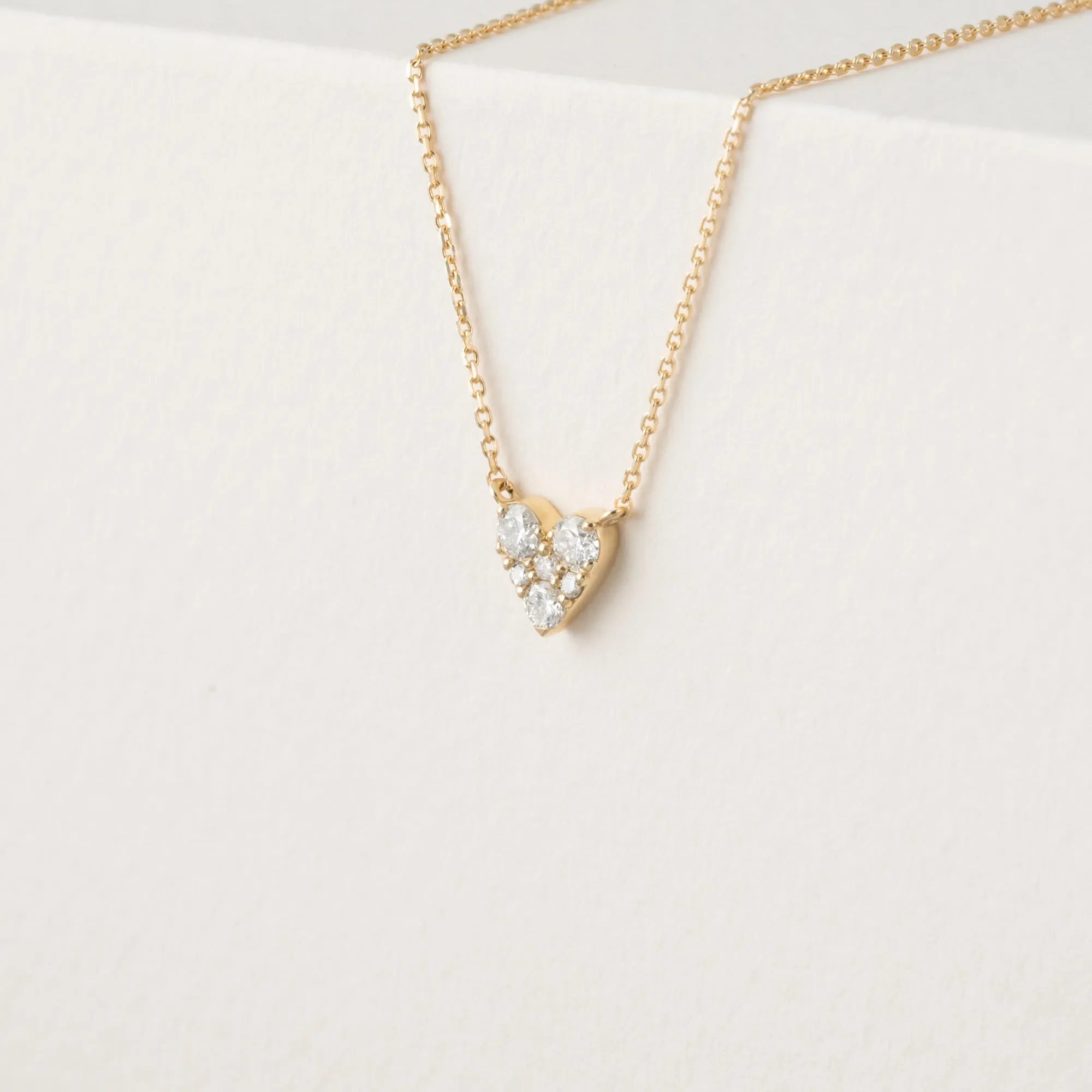 Diamond Inlay Heart Necklace, Riley