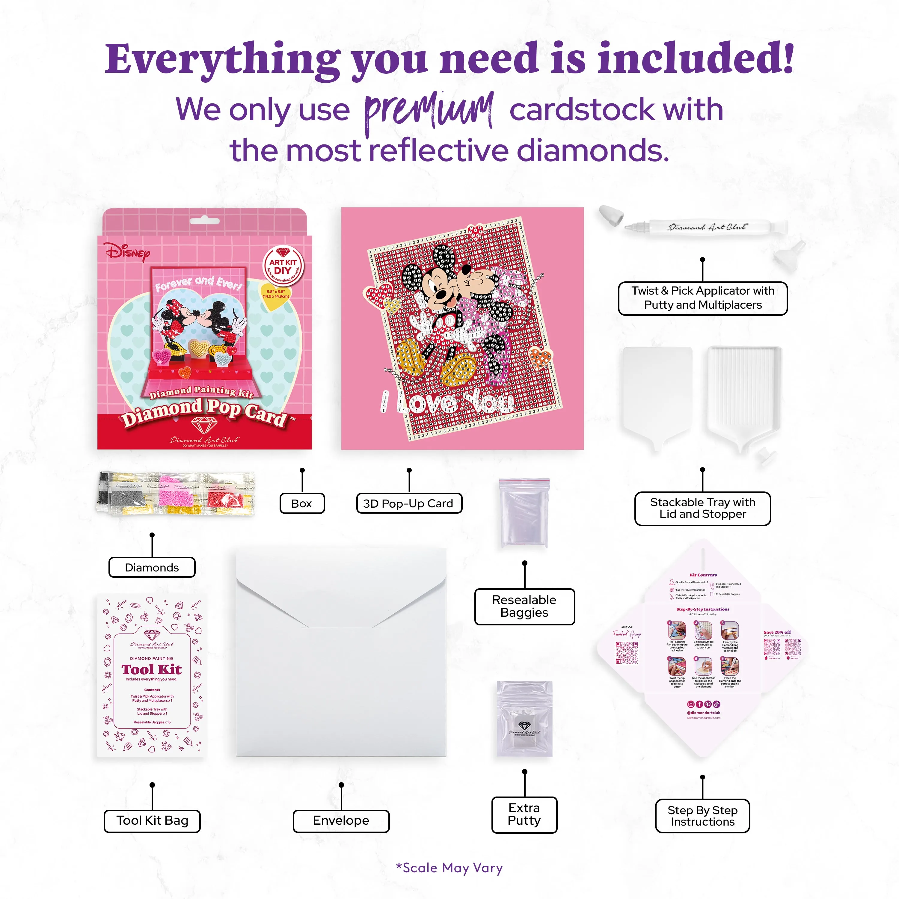 Diamond Pop Card™ - Mickey™ & Minnie™