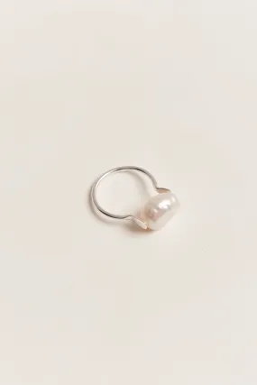 Esme Pearl Ring Silver