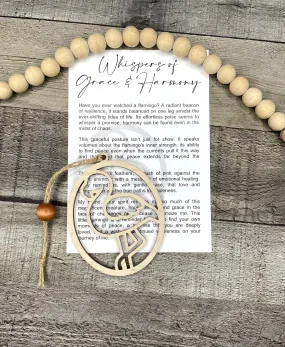 Flamingo Ornament - Story of Whispers of Grace & Harmony