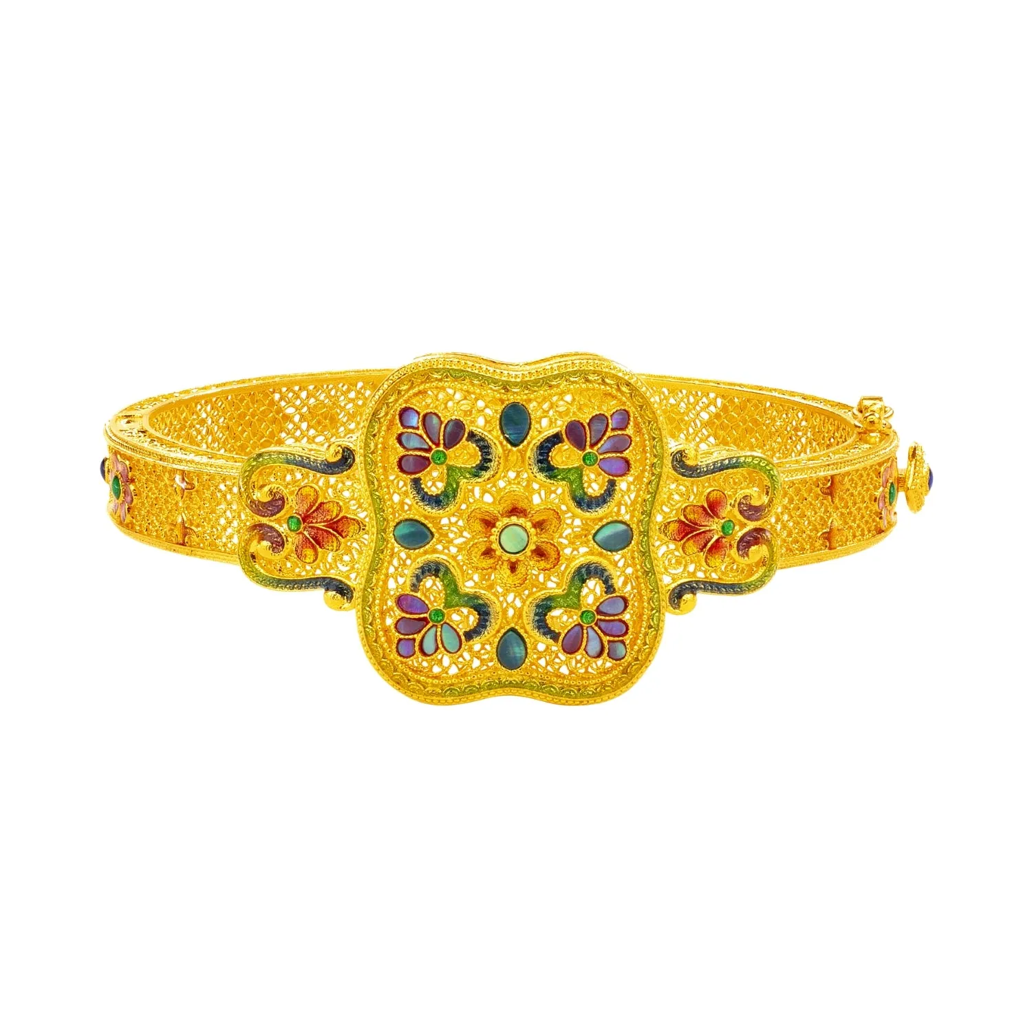 Florabl Bliss 999 Pure Gold Bangle