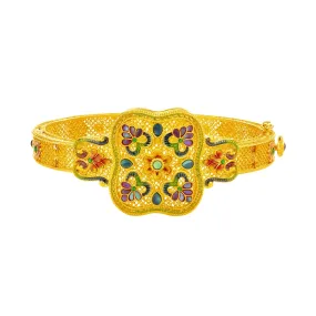 Florabl Bliss 999 Pure Gold Bangle
