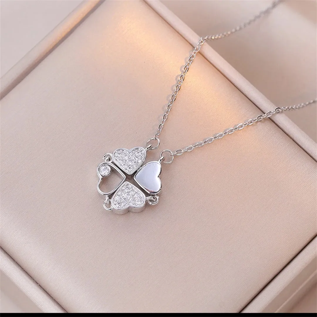 Four-Leaf Clover Heart Necklace (33 Styles)