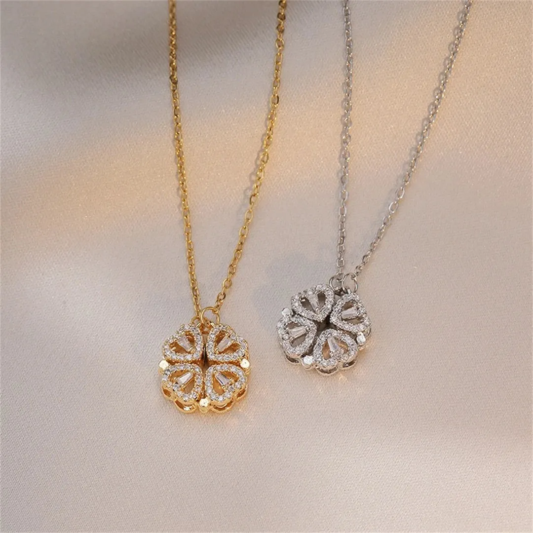 Four-Leaf Clover Heart Necklace (33 Styles)