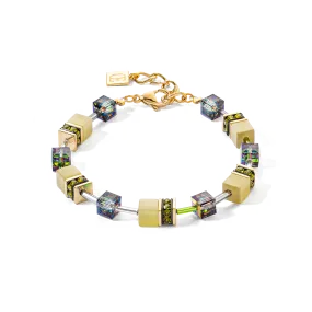 GeoCUBE® Iconic Mono Gold bracelet olive