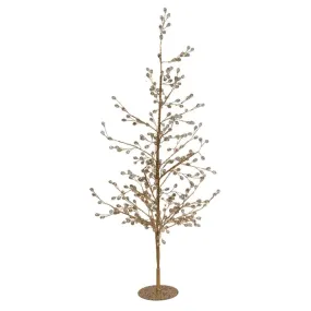 Gold Glittered Crystal Tree