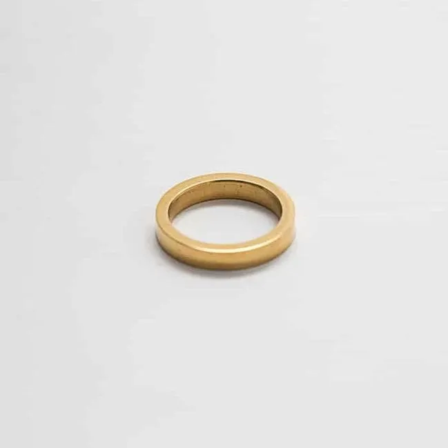 Gold Wide Stacking Ring