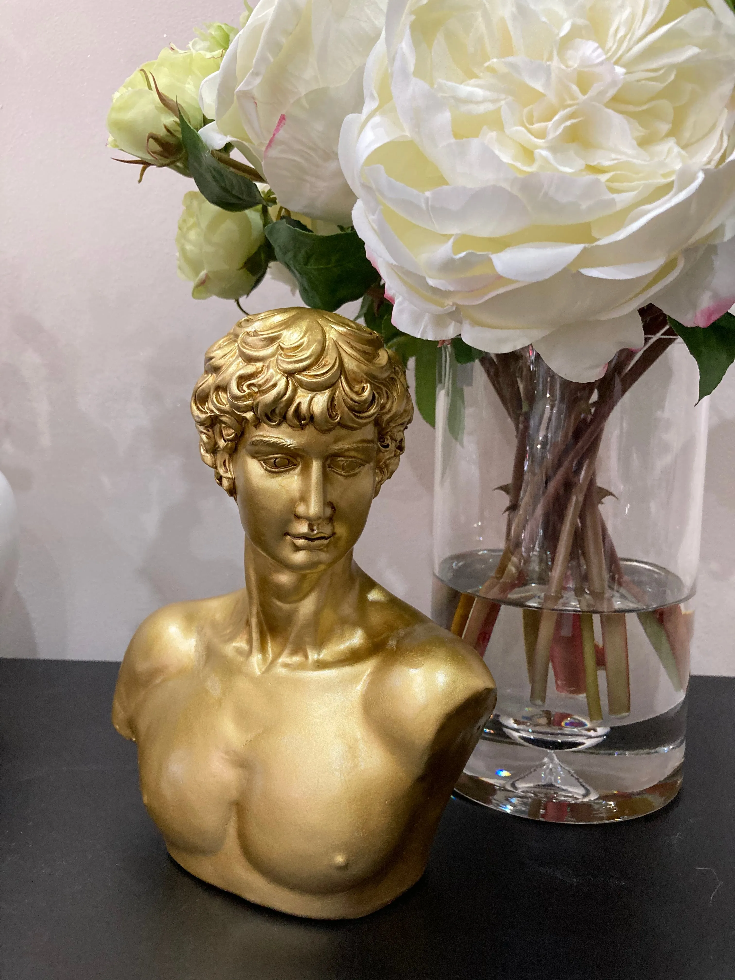 Golden Male Bust Ornament
