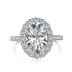 Halo Oval Engagement Ring